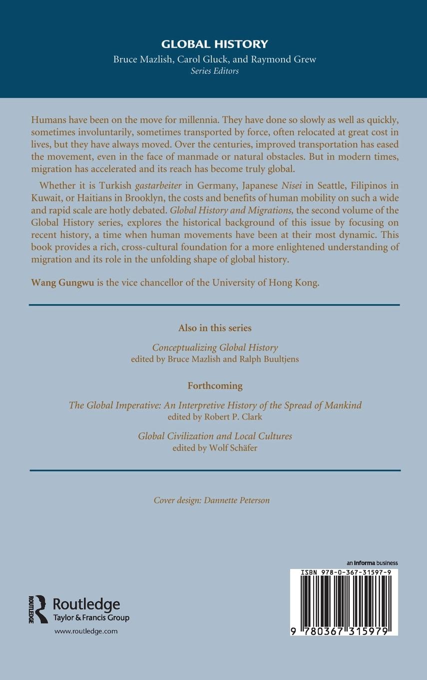 Rückseitencover Global History And Migrations