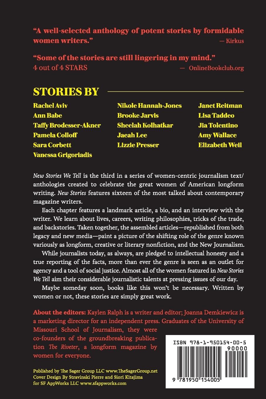 Rückseitencover New Stories We Tell