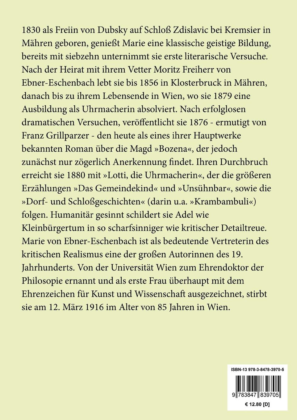 Rückseitencover Das Gemeindekind (Großdruck)