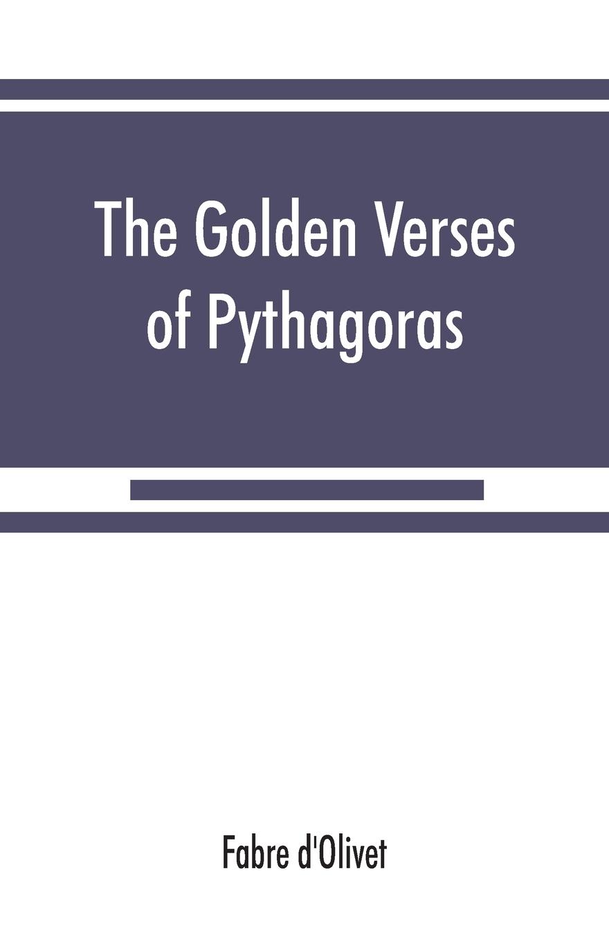 Vorderes Coverbild The Golden verses of Pythagoras