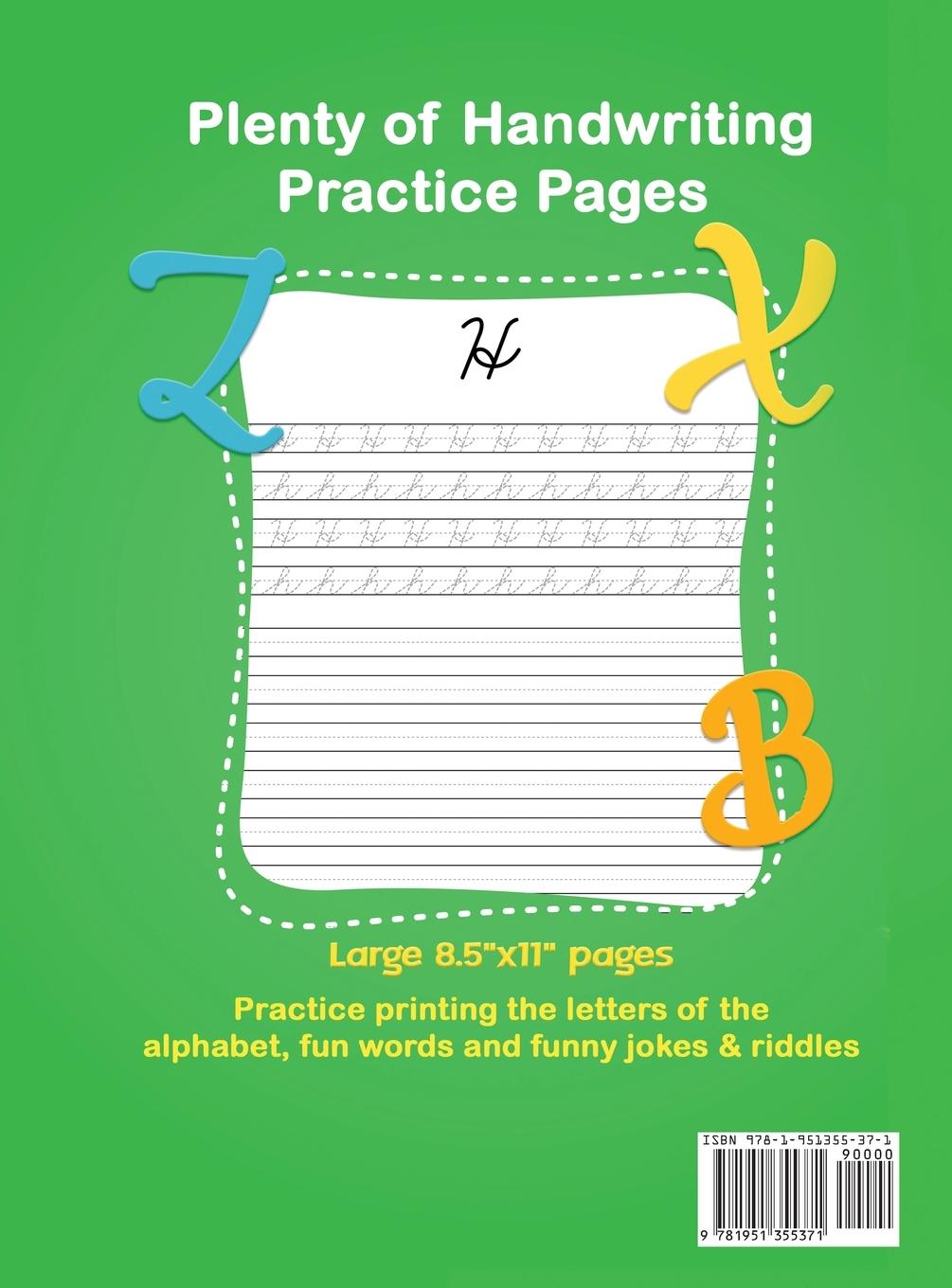 Rückseitencover Cursive Handwriting Workbook