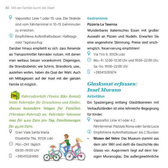 Beispielinhalt (Bild) Familienreiseführer Venedig