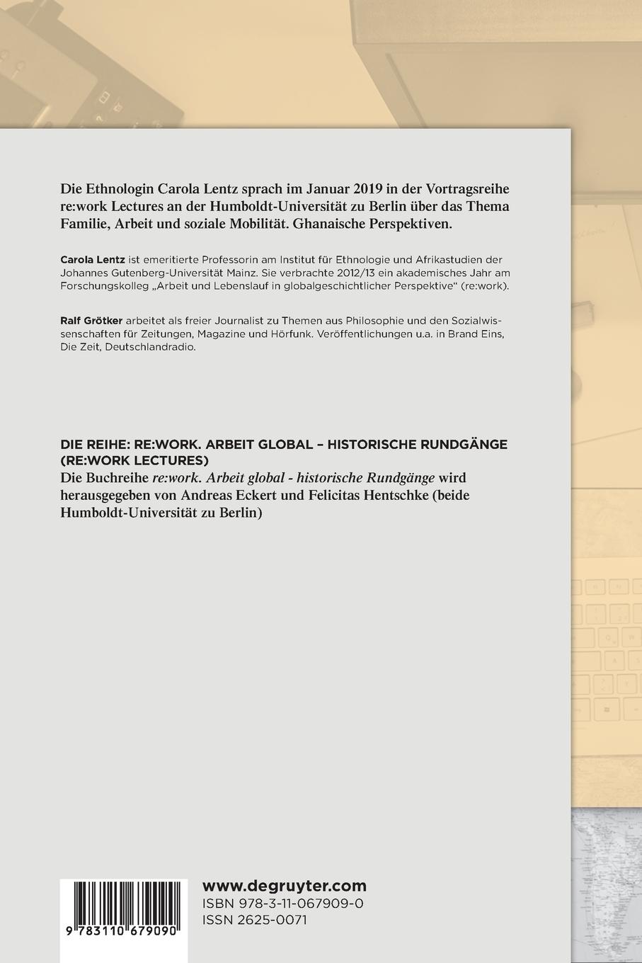 Rückseitencover Familie, Arbeit und soziale Mobilität