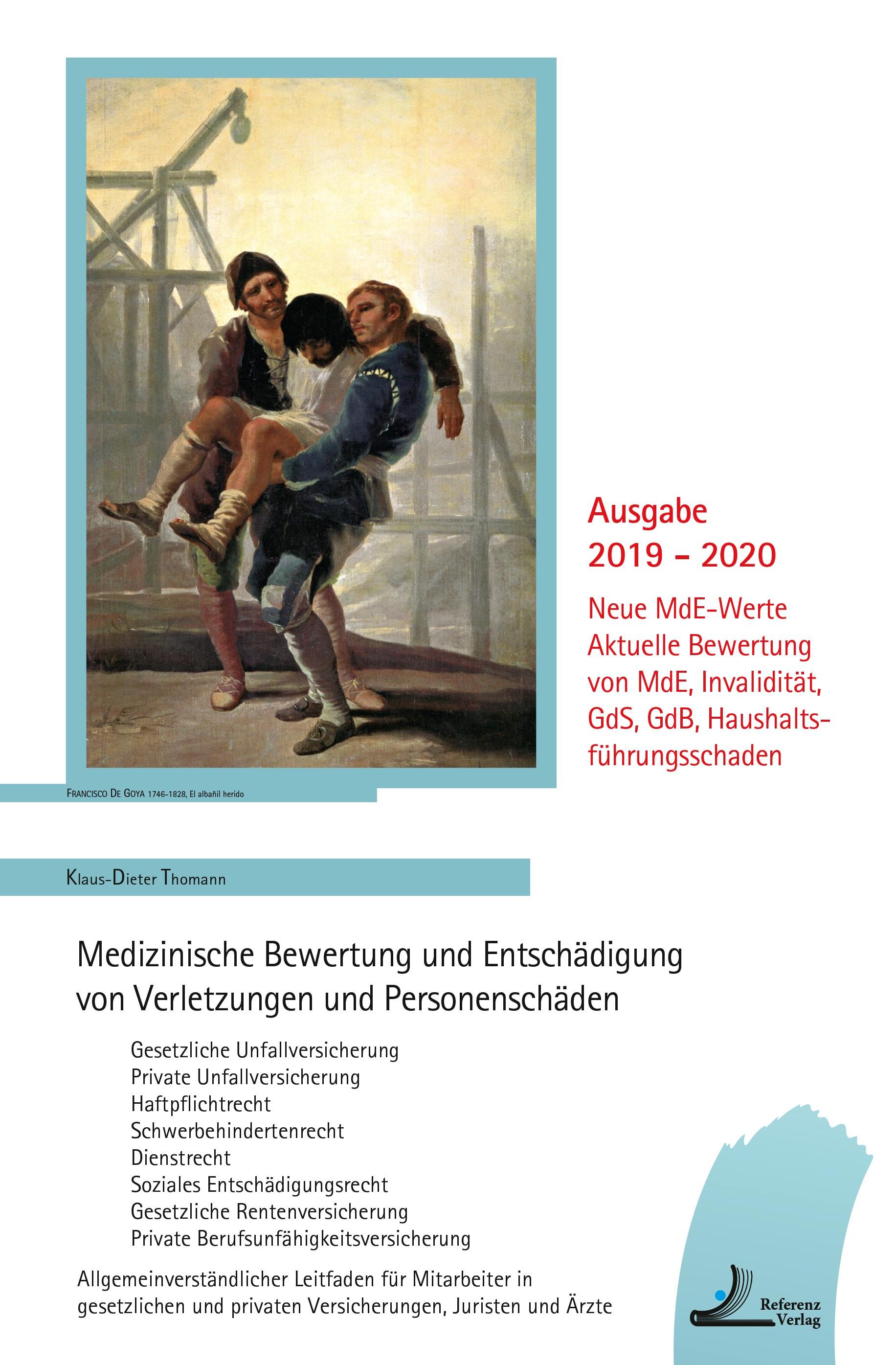 Vorderes Coverbild Medizinische Bewertung und Entschädigung von Verletzungen und Personenschäden