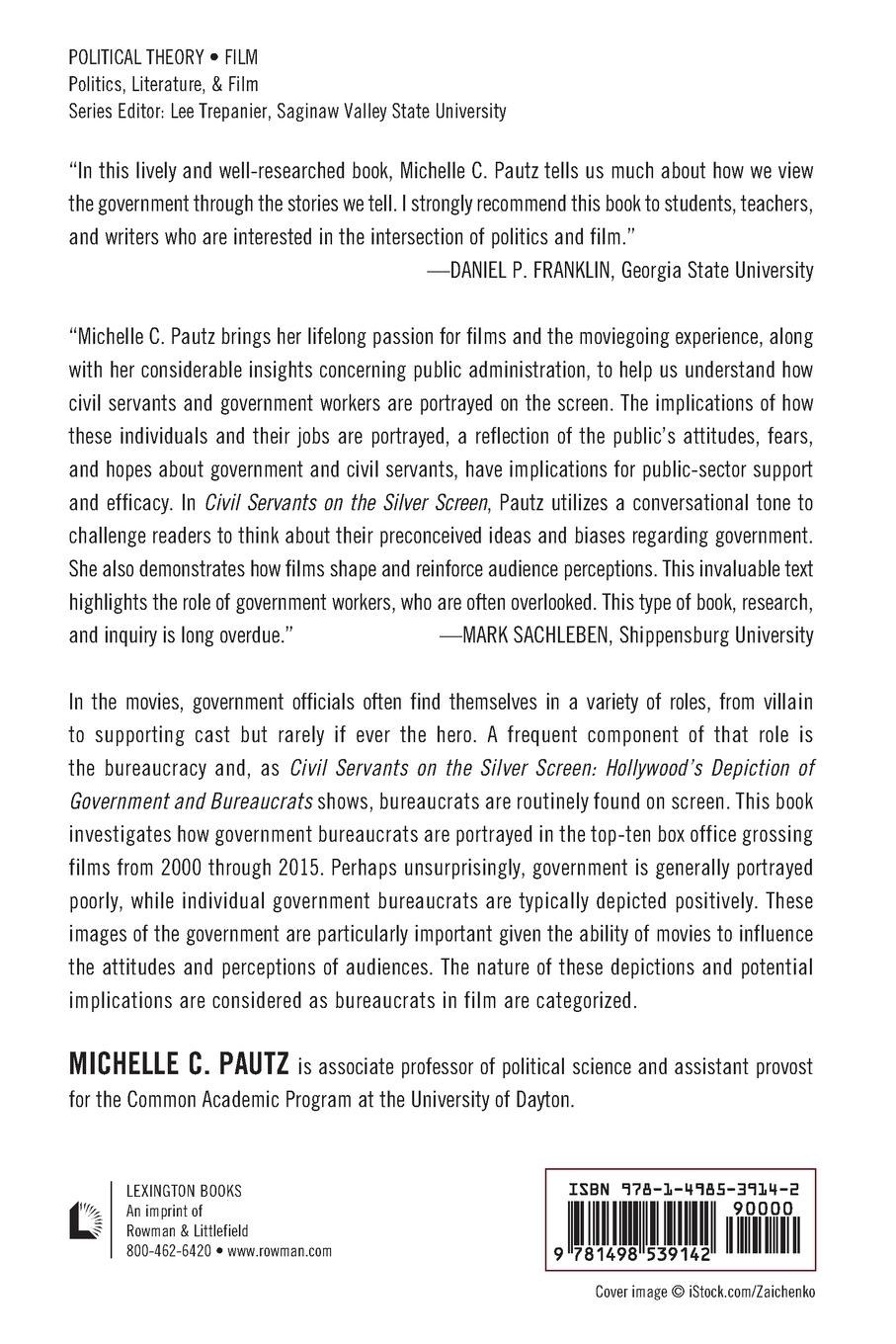 Rückseitencover Civil Servants on the Silver Screen
