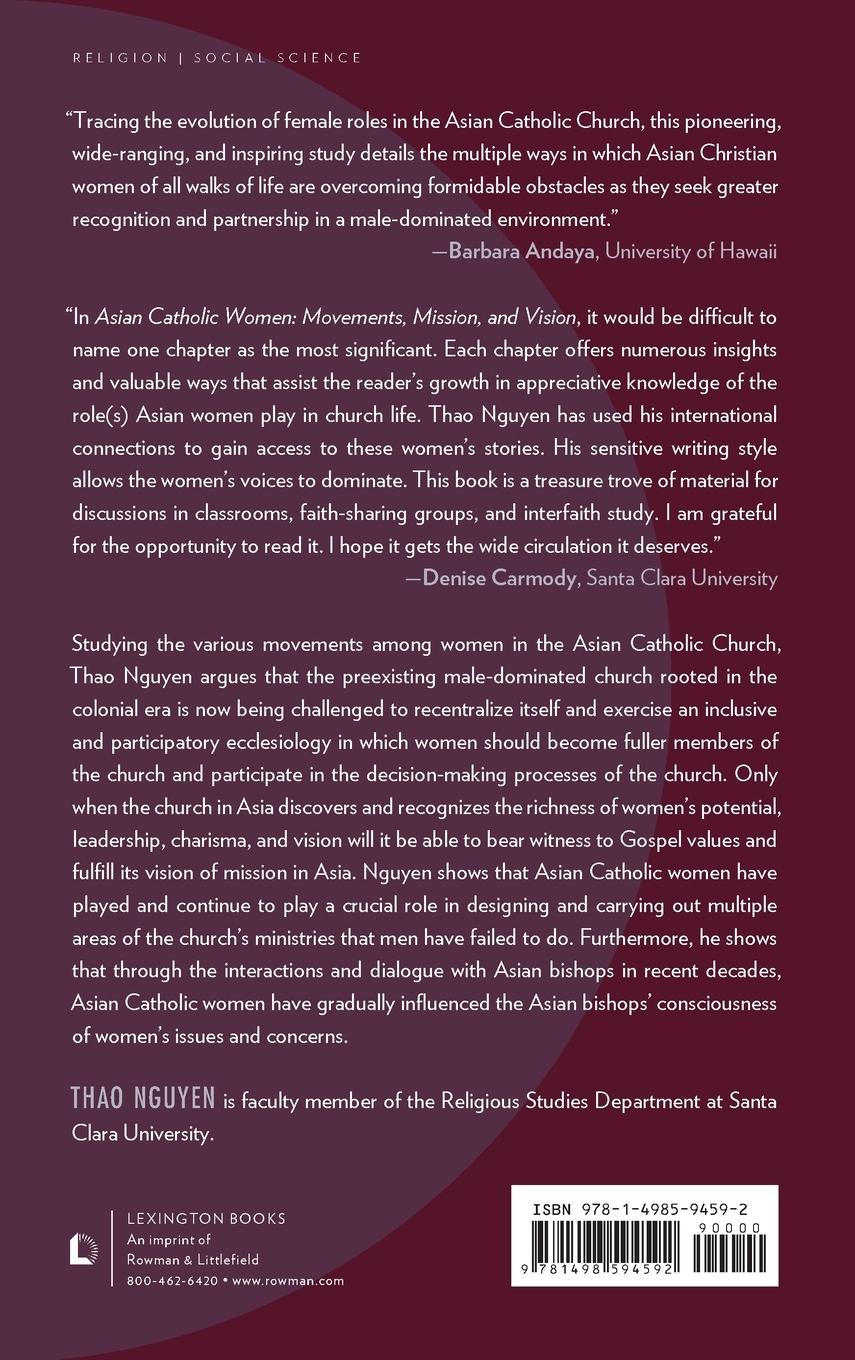 Rückseitencover Asian Catholic Women