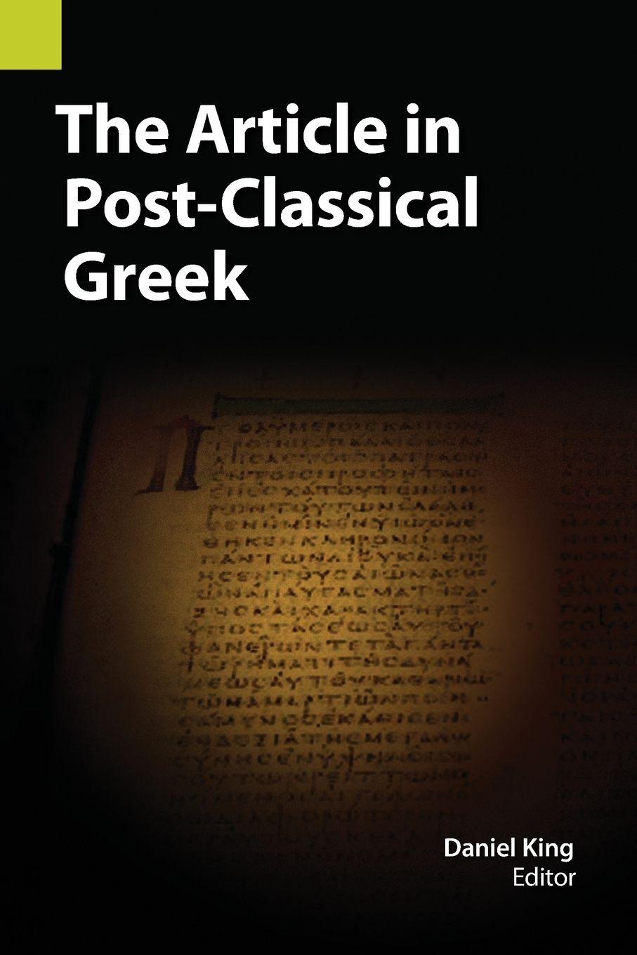 Vorderes Coverbild The Article in Post-Classical Greek