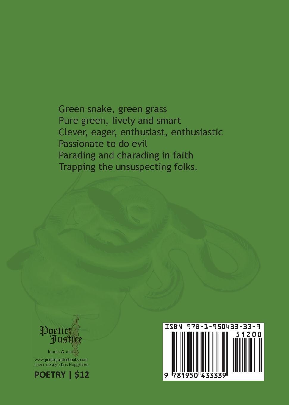 Rückseitencover Green Snake on a Green Grass