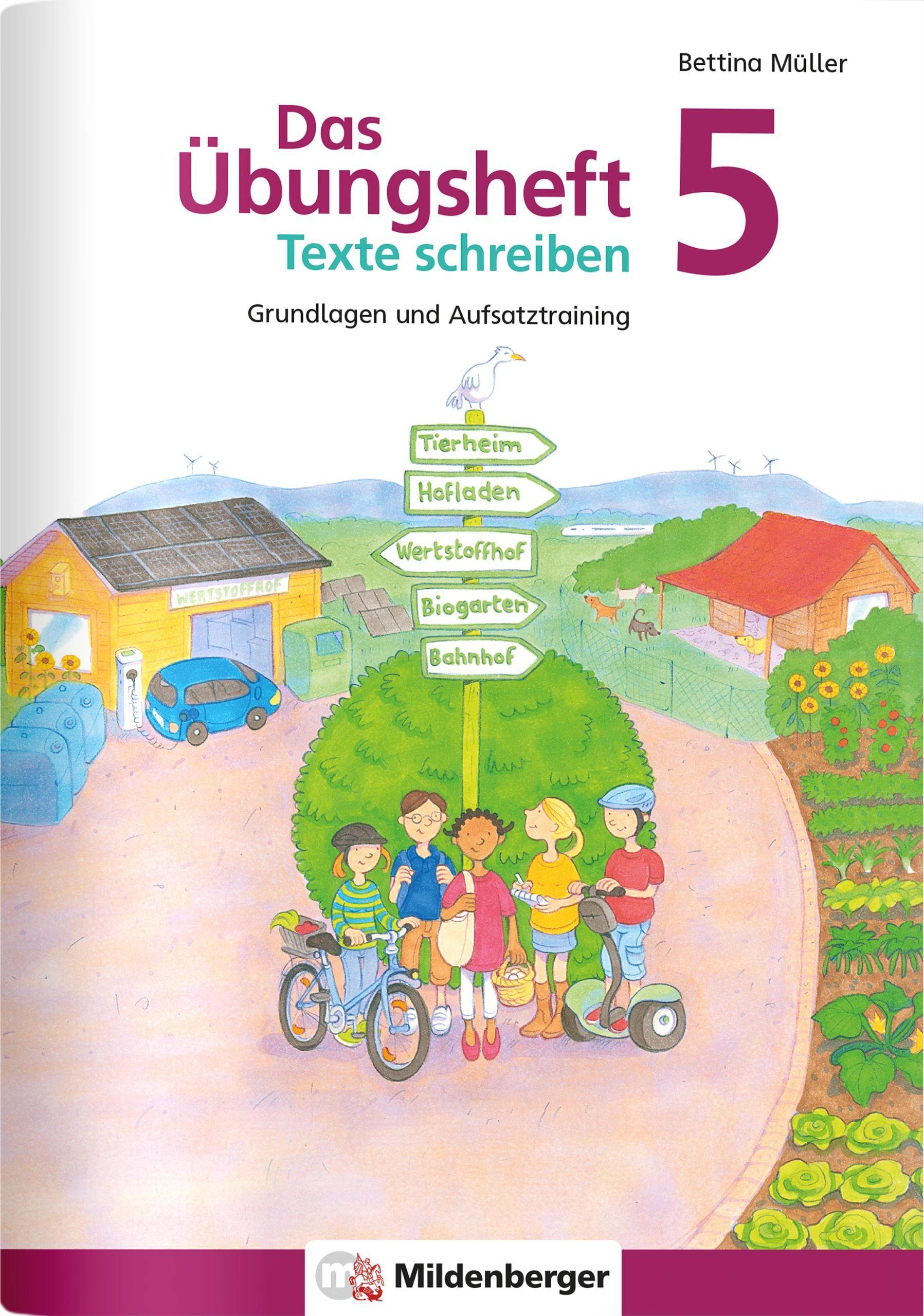 Vorderes Coverbild Das Übungsheft Texte schreiben 5