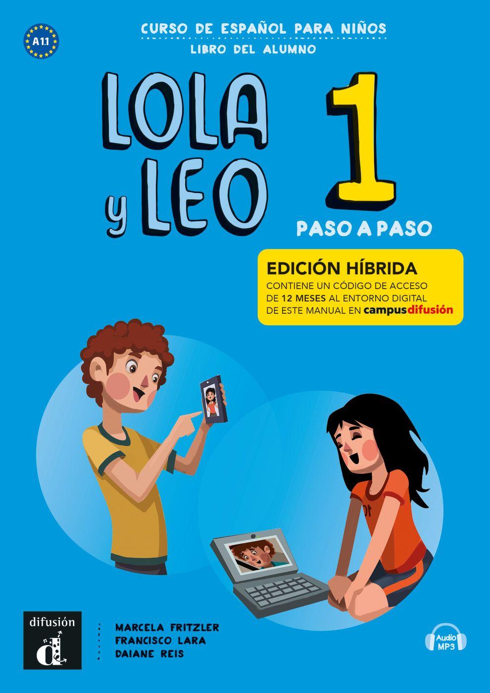 Vorderes Coverbild Lola y Leo, paso a paso 1. libro del alumno + Audio-mp3