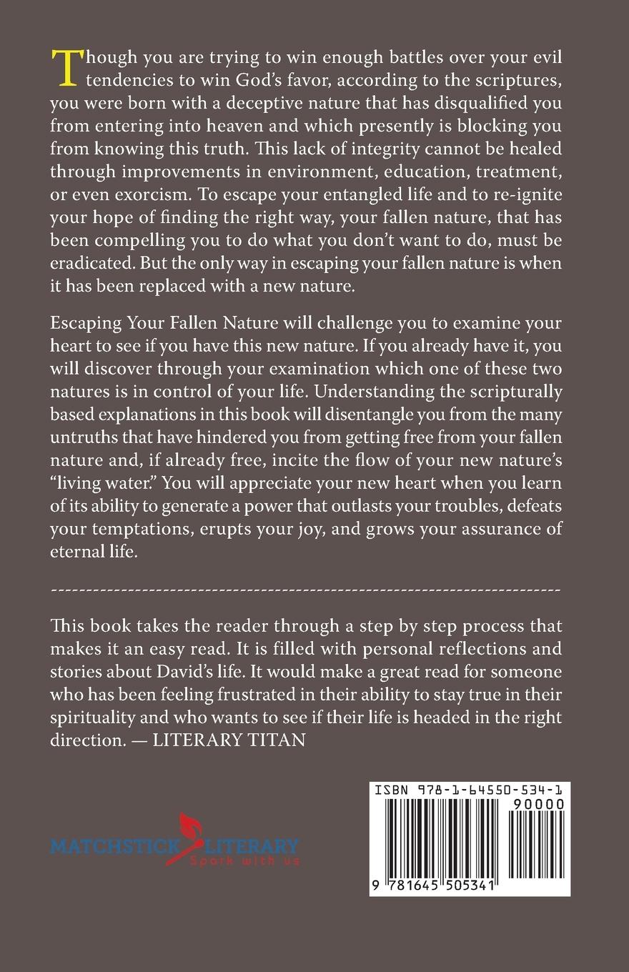 Rückseitencover Escaping Your Fallen Nature