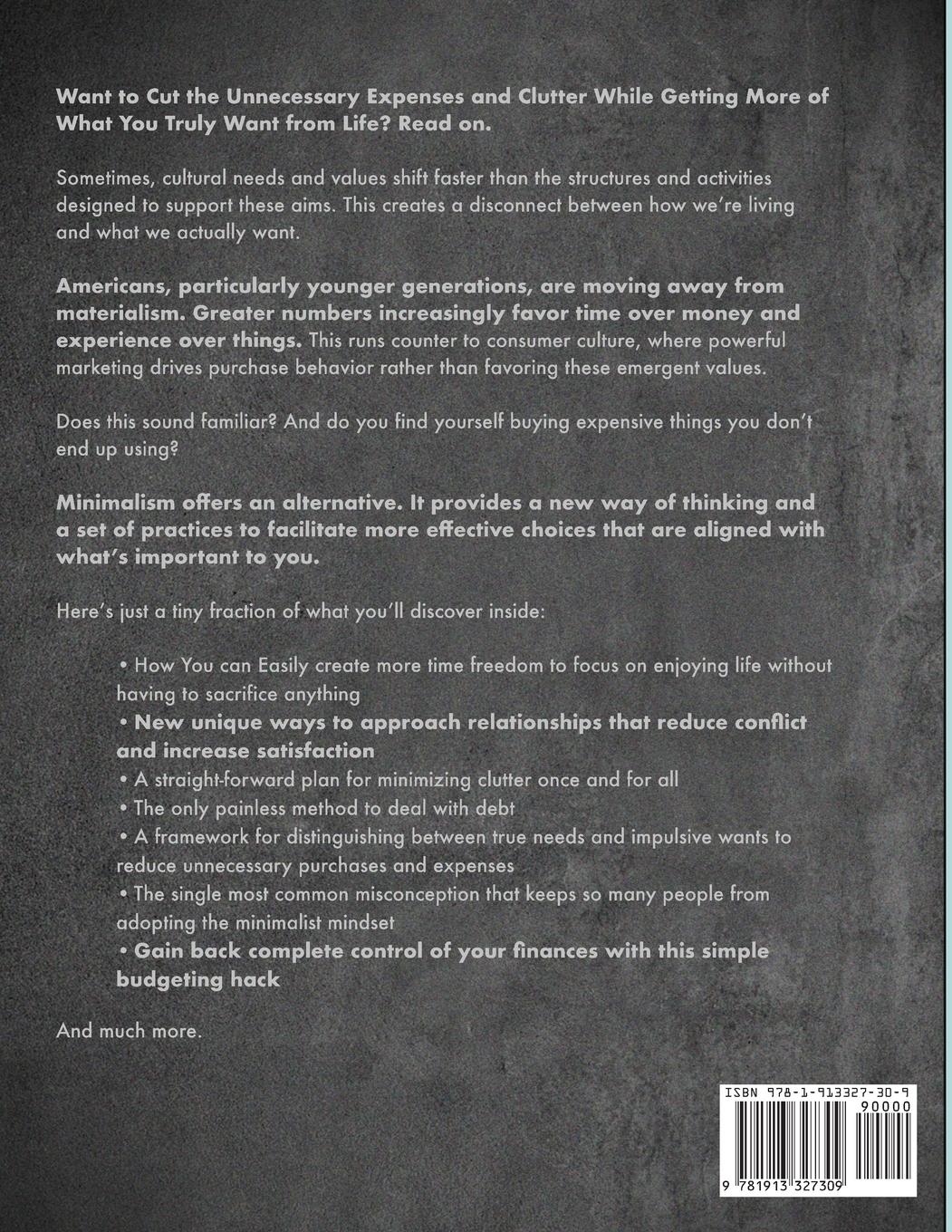 Rückseitencover Minimalism Made Simple