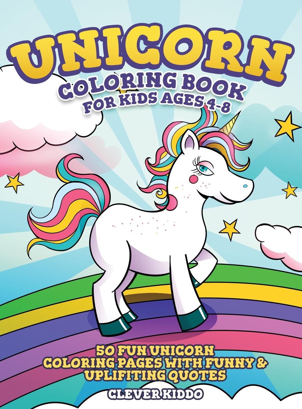 Vorderes Coverbild Unicorn Coloring Book for Kids Ages 4-8