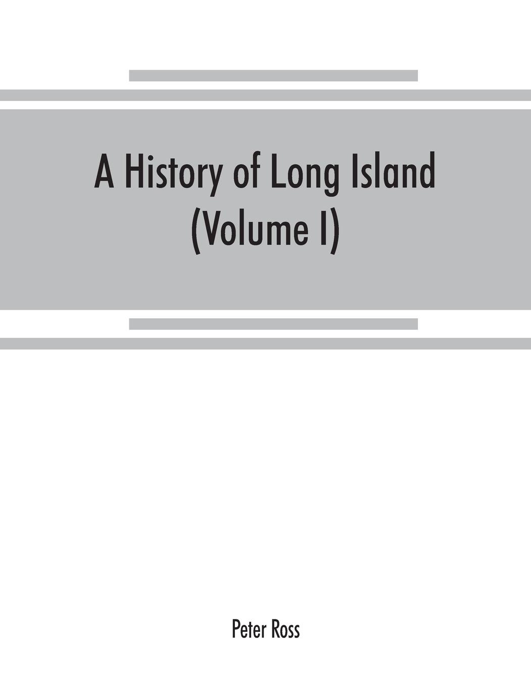 Vorderes Coverbild A history of Long Island