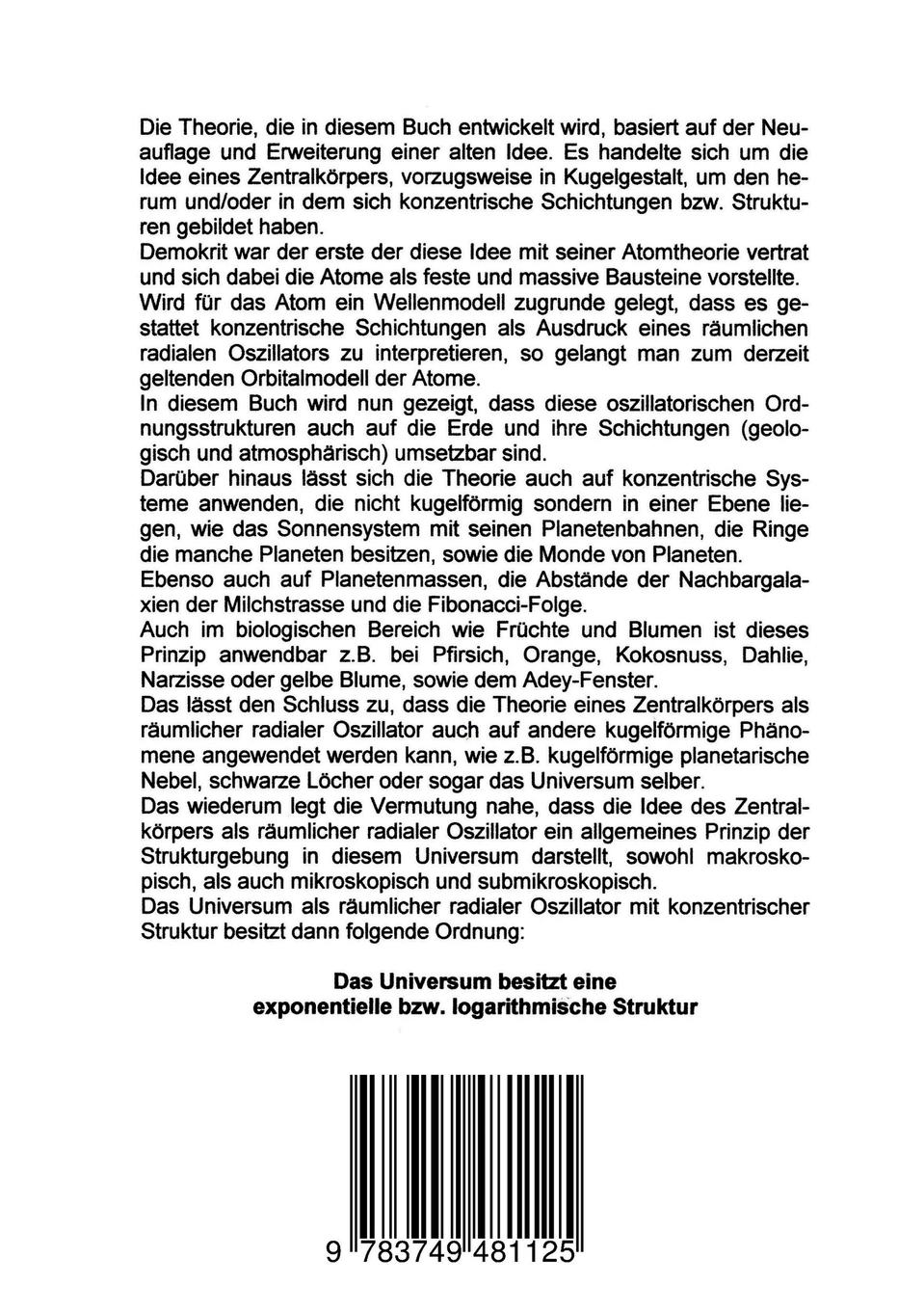 Rückseitencover Planetare Systeme der Erde 1