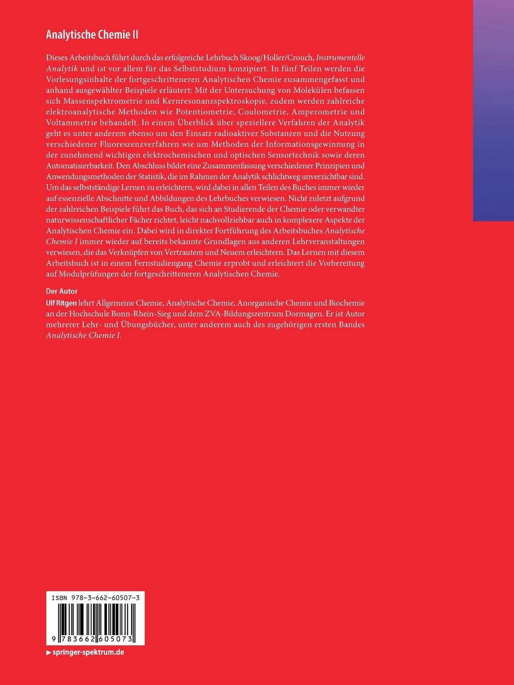 Rückseitencover Analytische Chemie II