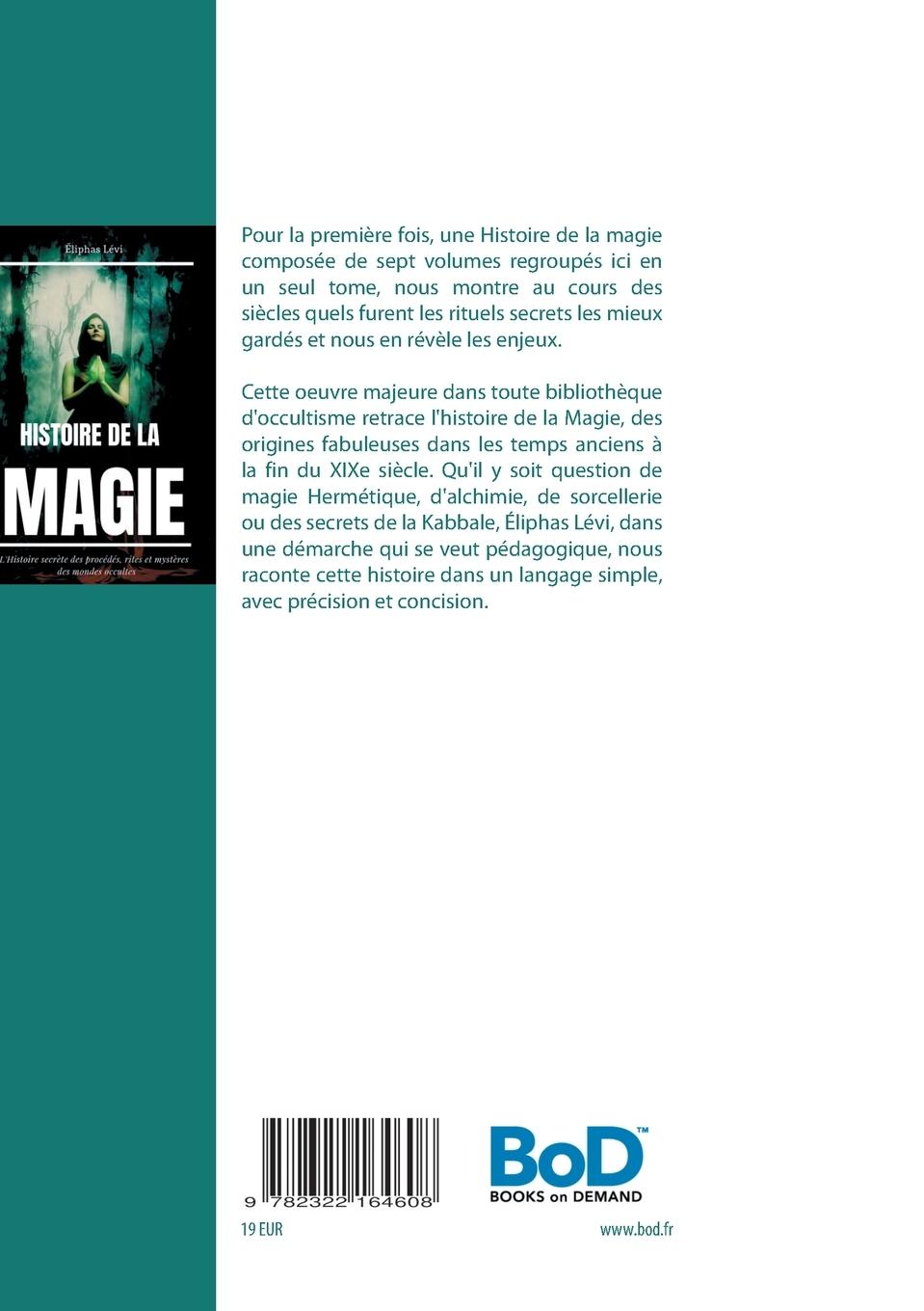 Rückseitencover Histoire de la Magie