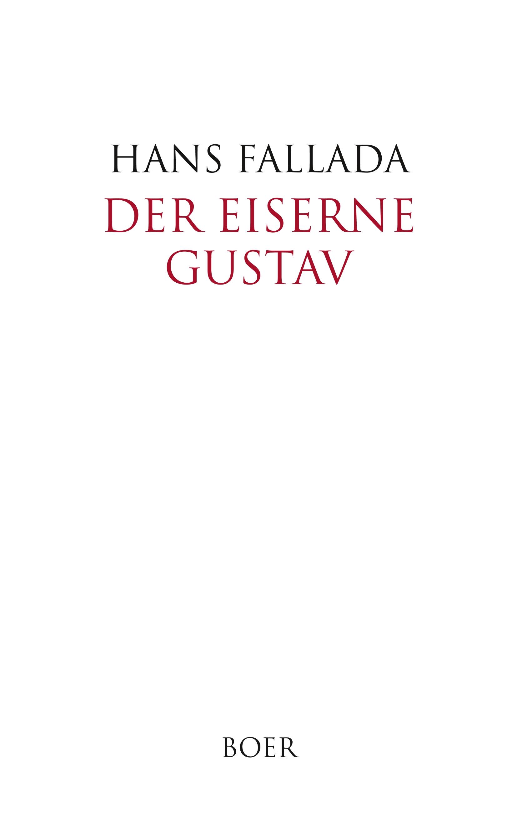 Vorderes Coverbild Der eiserne Gustav