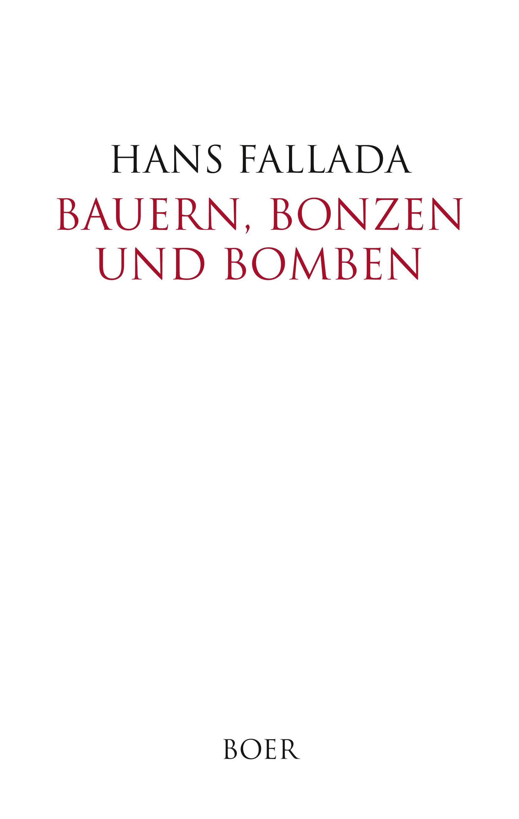 Vorderes Coverbild Bauern, Bonzen und Bomben