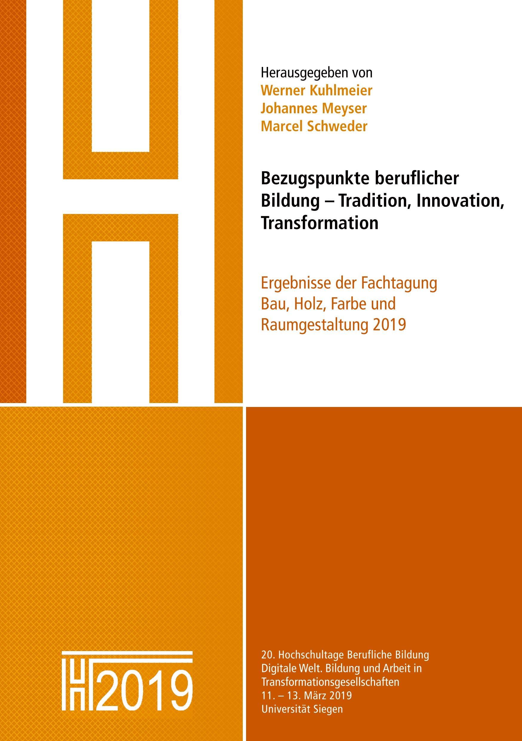 Vorderes Coverbild Bezugspunkte beruflicher Bildung - Tradition, Innovation, Transformation