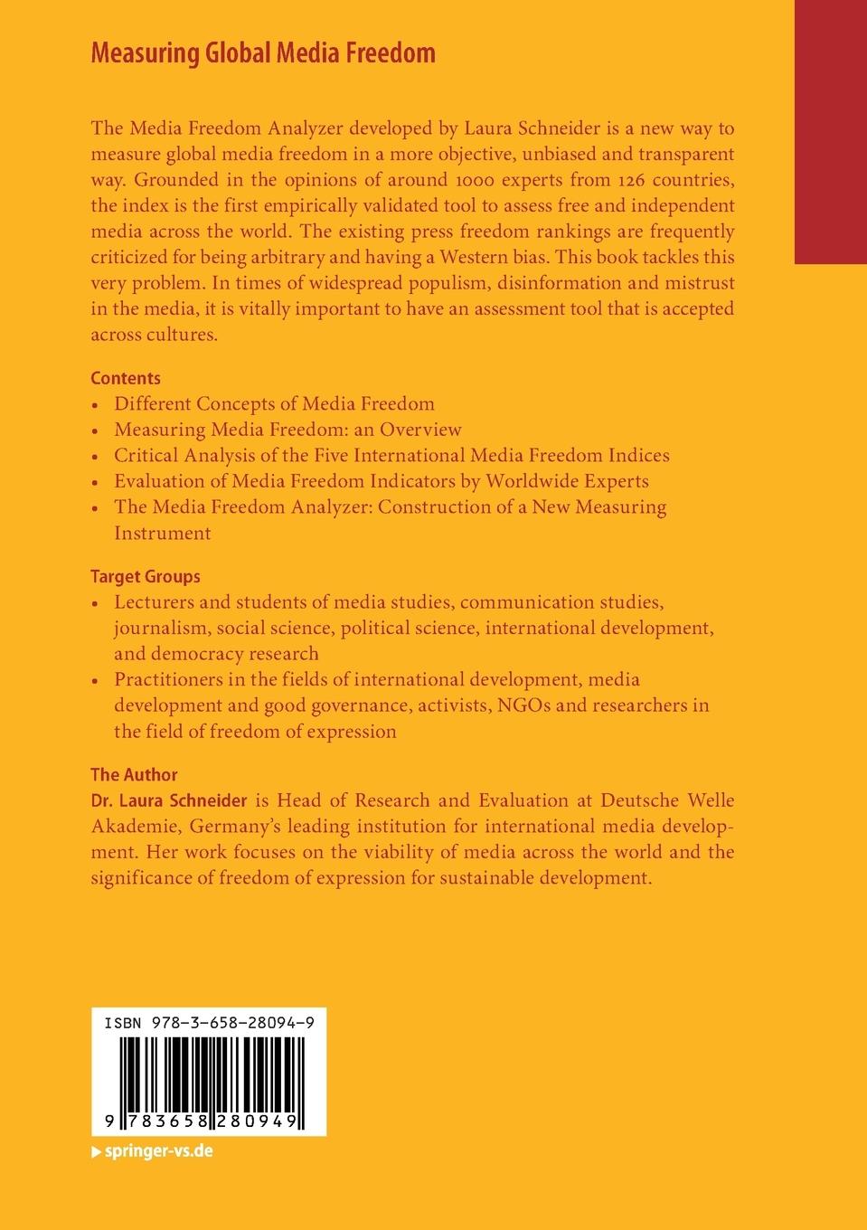 Rückseitencover Measuring Global Media Freedom