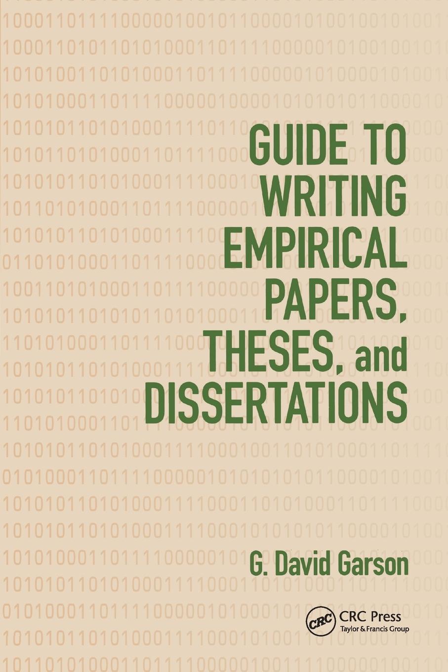 Vorderes Coverbild Guide to Writing Empirical Papers, Theses, and Dissertations