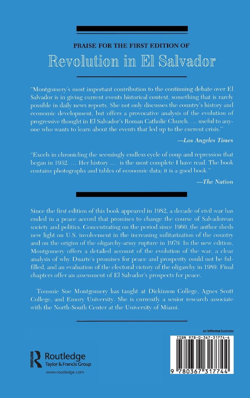 Rückseitencover Revolution In El Salvador