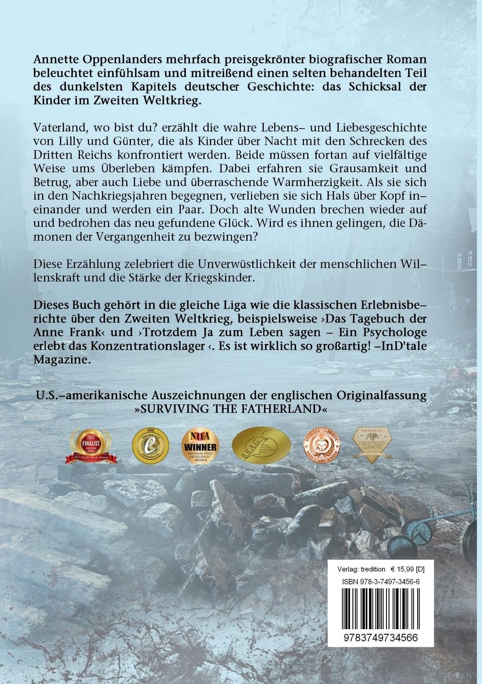 Rückseitencover Vaterland, wo bist du?