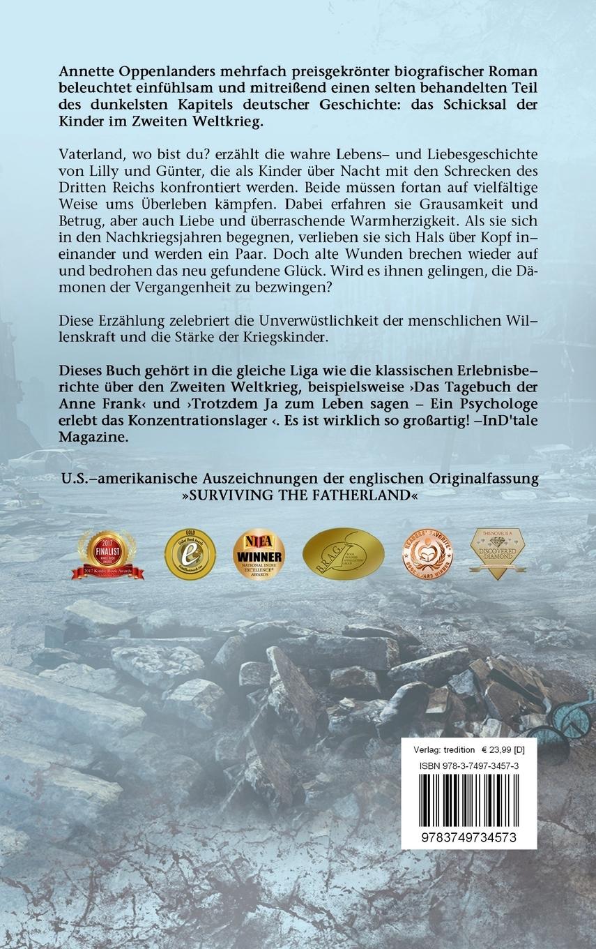 Rückseitencover Vaterland, wo bist du?