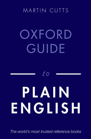 Vorderes Coverbild Oxford Guide to Plain English
