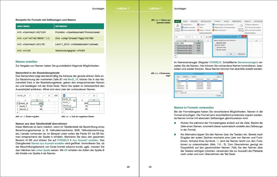 Beispielinhalt (Bild) Sonderausgabe: Excel Formeln und Funktionen professionell einsetzen
