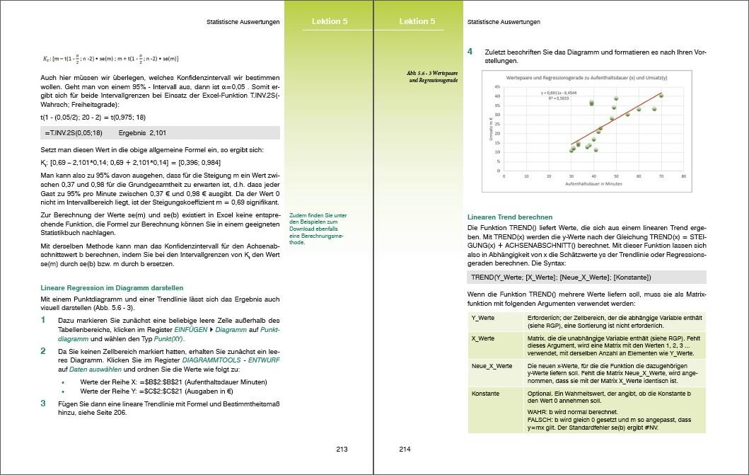 Beispielinhalt (Bild) Sonderausgabe: Excel Formeln und Funktionen professionell einsetzen