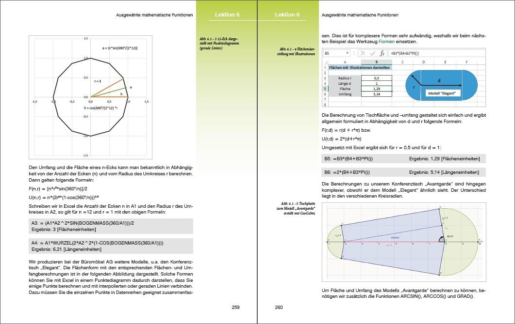 Beispielinhalt (Bild) Sonderausgabe: Excel Formeln und Funktionen professionell einsetzen