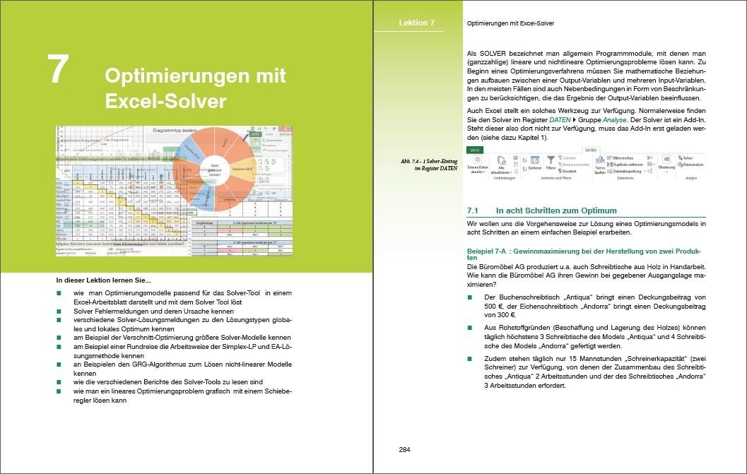 Beispielinhalt (Bild) Sonderausgabe: Excel Formeln und Funktionen professionell einsetzen