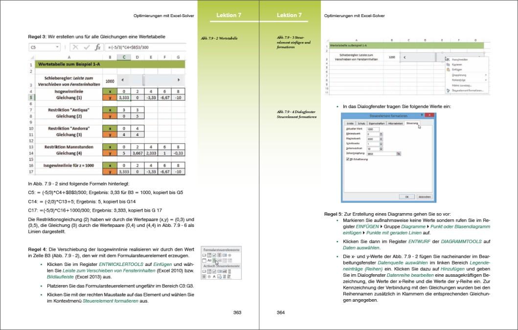 Beispielinhalt (Bild) Sonderausgabe: Excel Formeln und Funktionen professionell einsetzen