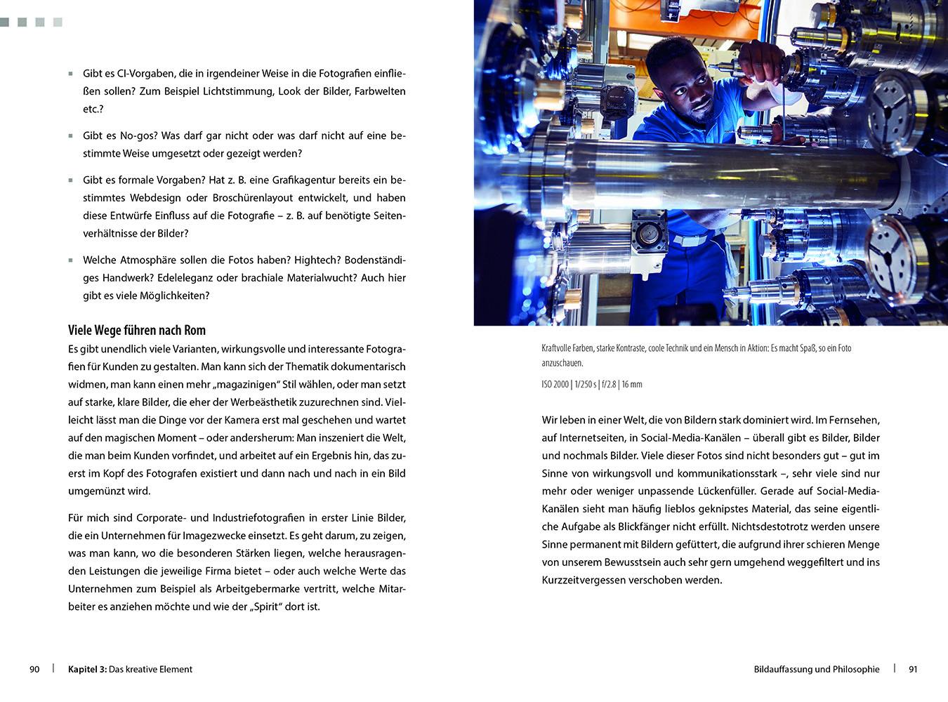 Beispielinhalt (Bild) Corporate- und Industriefotografie