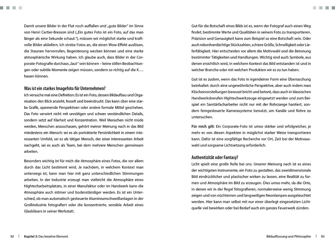 Beispielinhalt (Bild) Corporate- und Industriefotografie