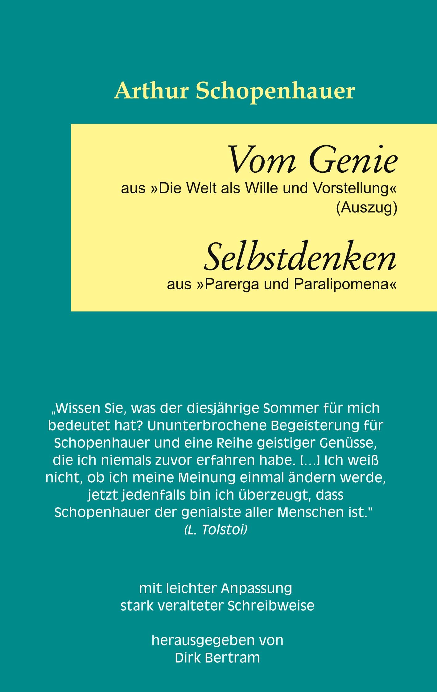 Vorderes Coverbild Vom Genie Selbstdenken