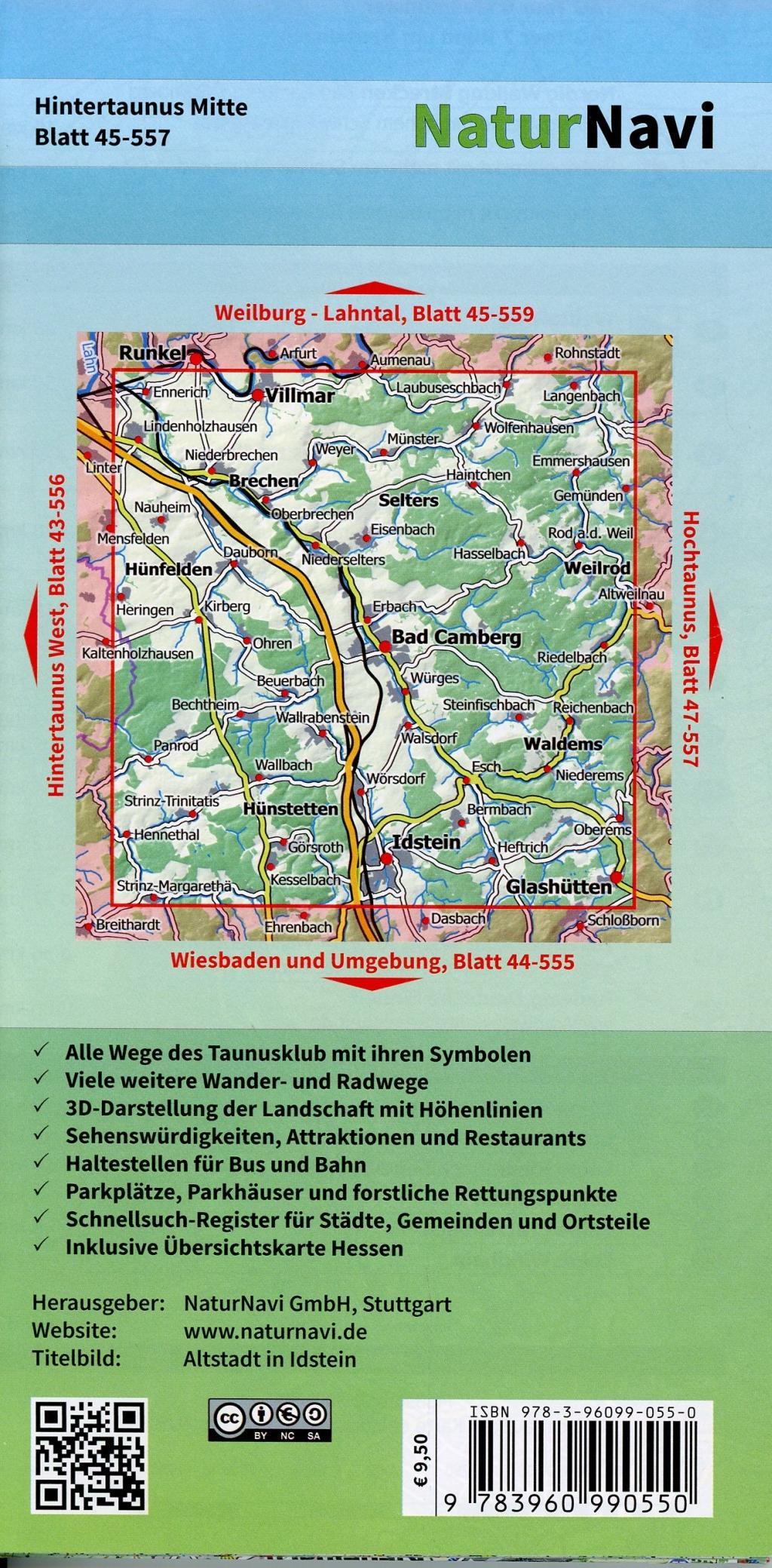 Beispielinhalt (Bild) Hintertaunus Mitte 1 : 25 000, Blatt 45-557