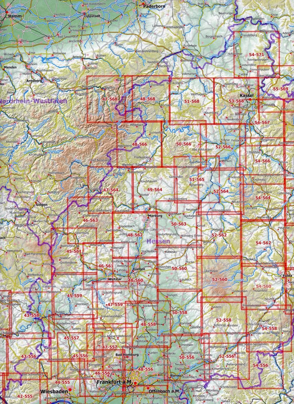 Beispielinhalt (Bild) Hintertaunus Mitte 1 : 25 000, Blatt 45-557