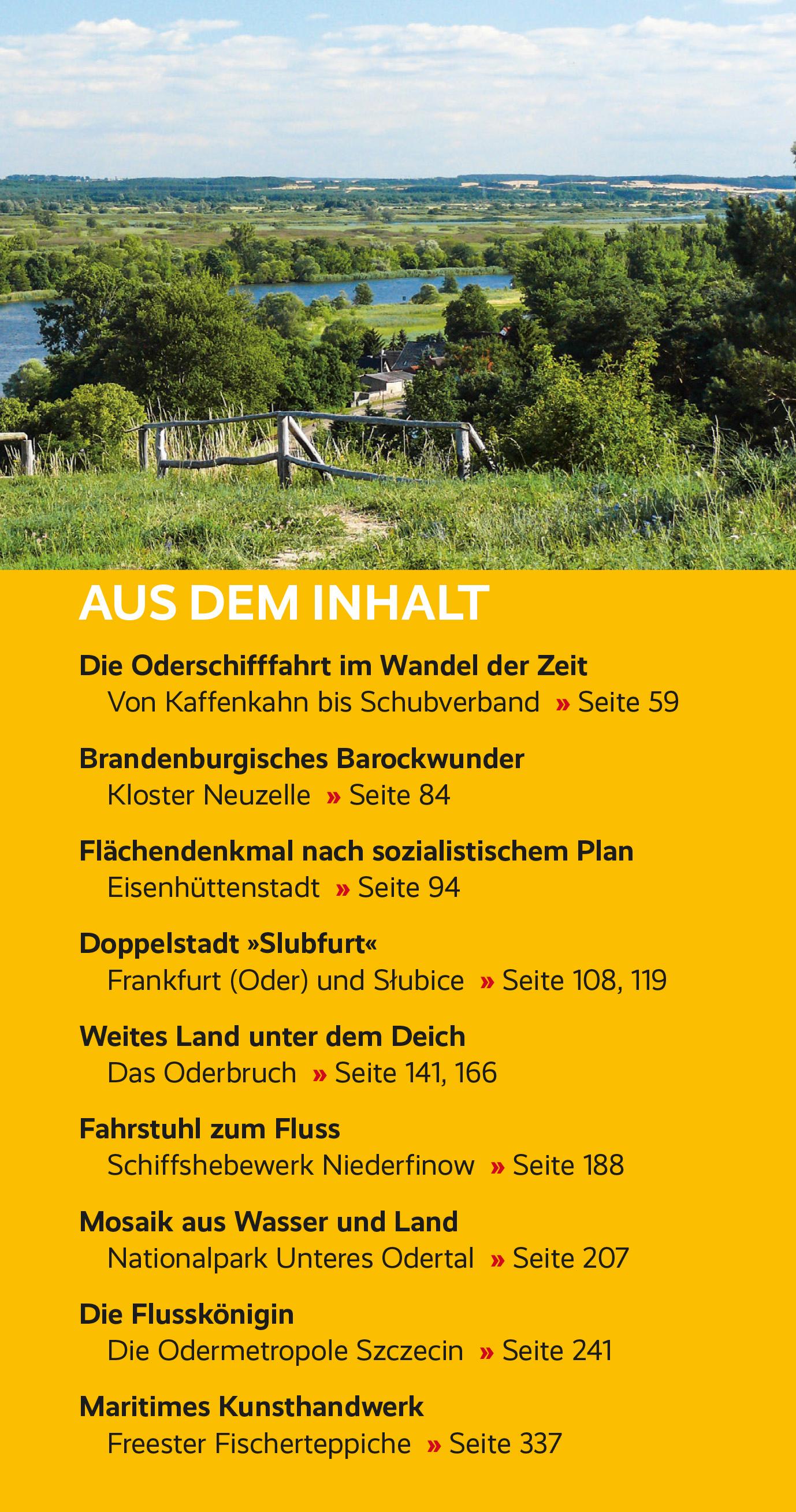 Beispielinhalt (Bild) Reiseführer Oder