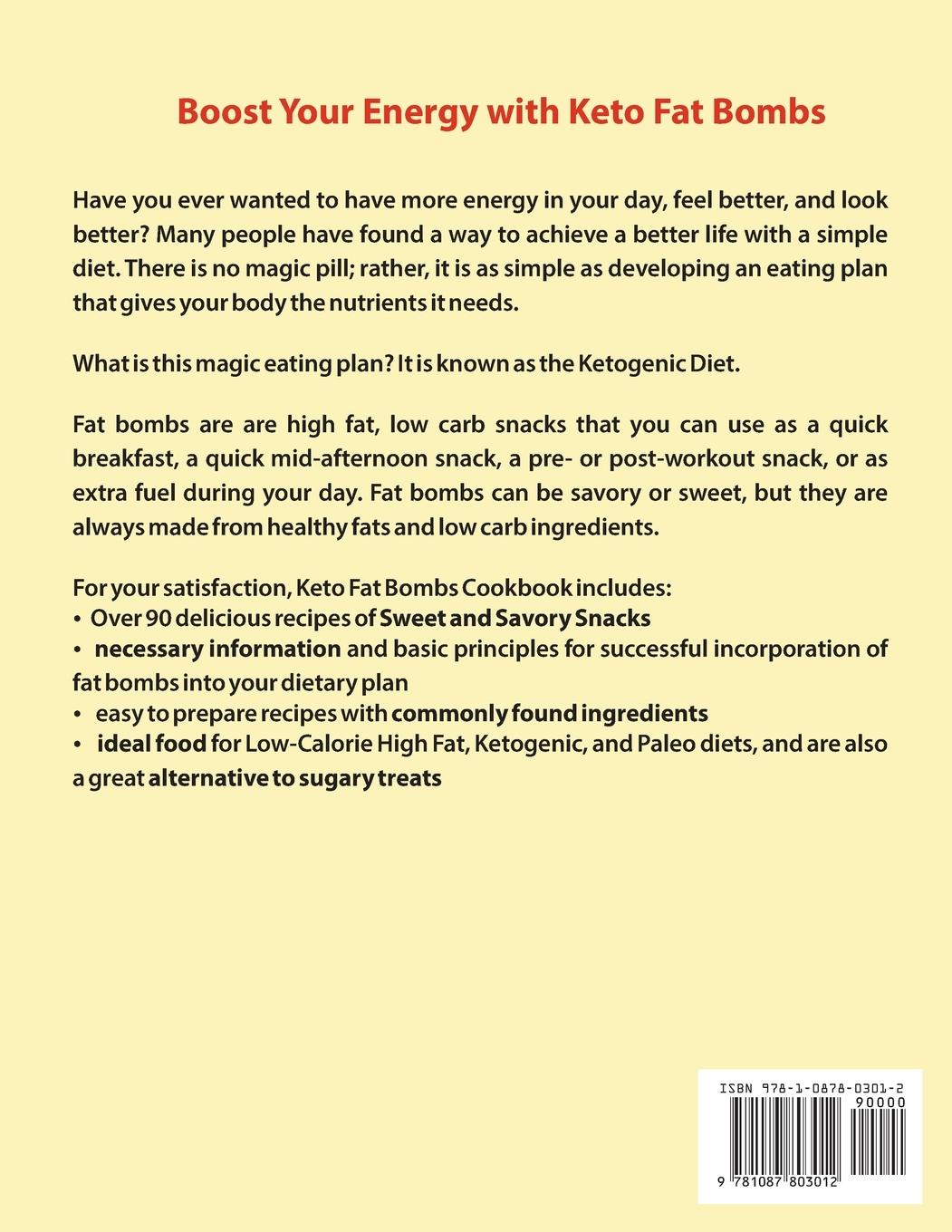 Rückseitencover Keto Fat Bombs Cookbook