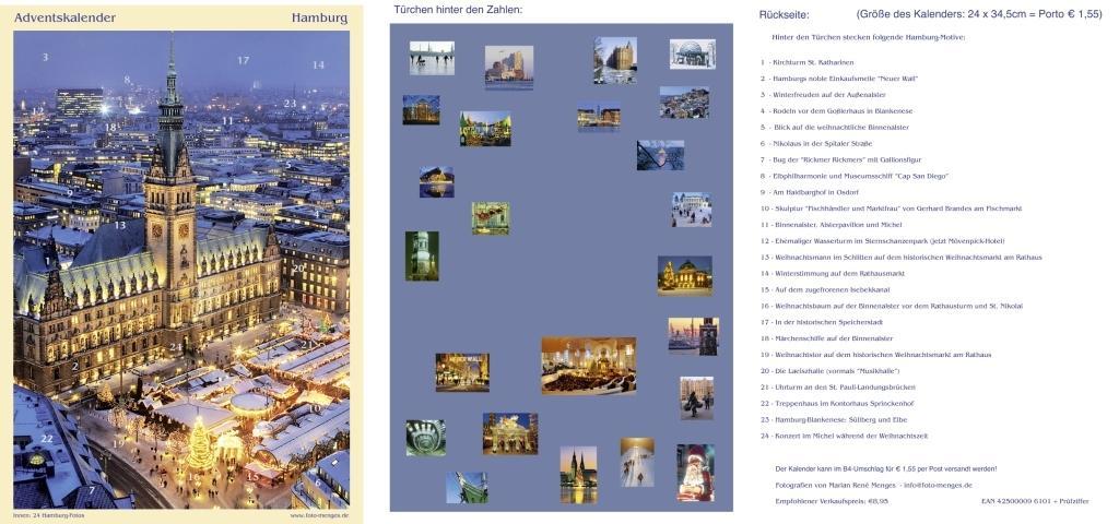 Vorderes Coverbild Adventskalender Hamburg (groß)