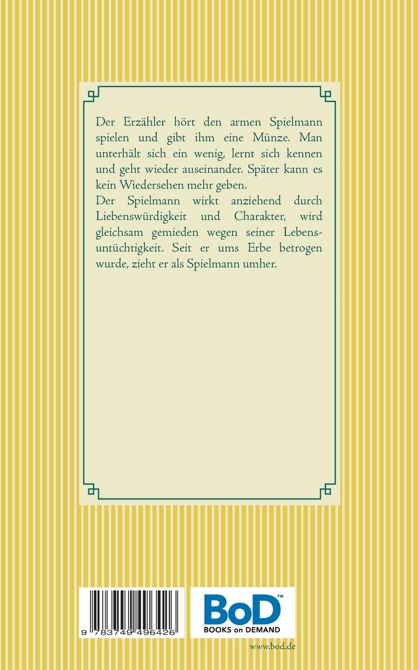 Rückseitencover Der arme Spielmann