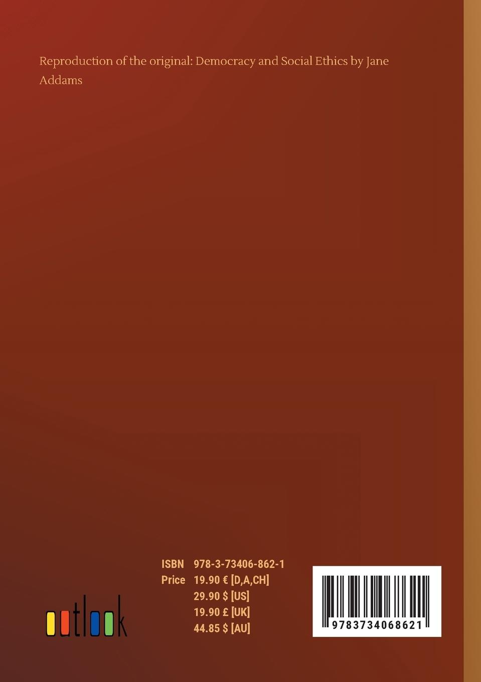 Rückseitencover Democracy and Social Ethics