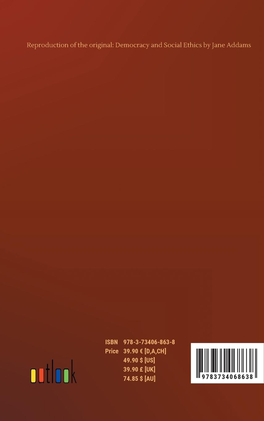 Rückseitencover Democracy and Social Ethics