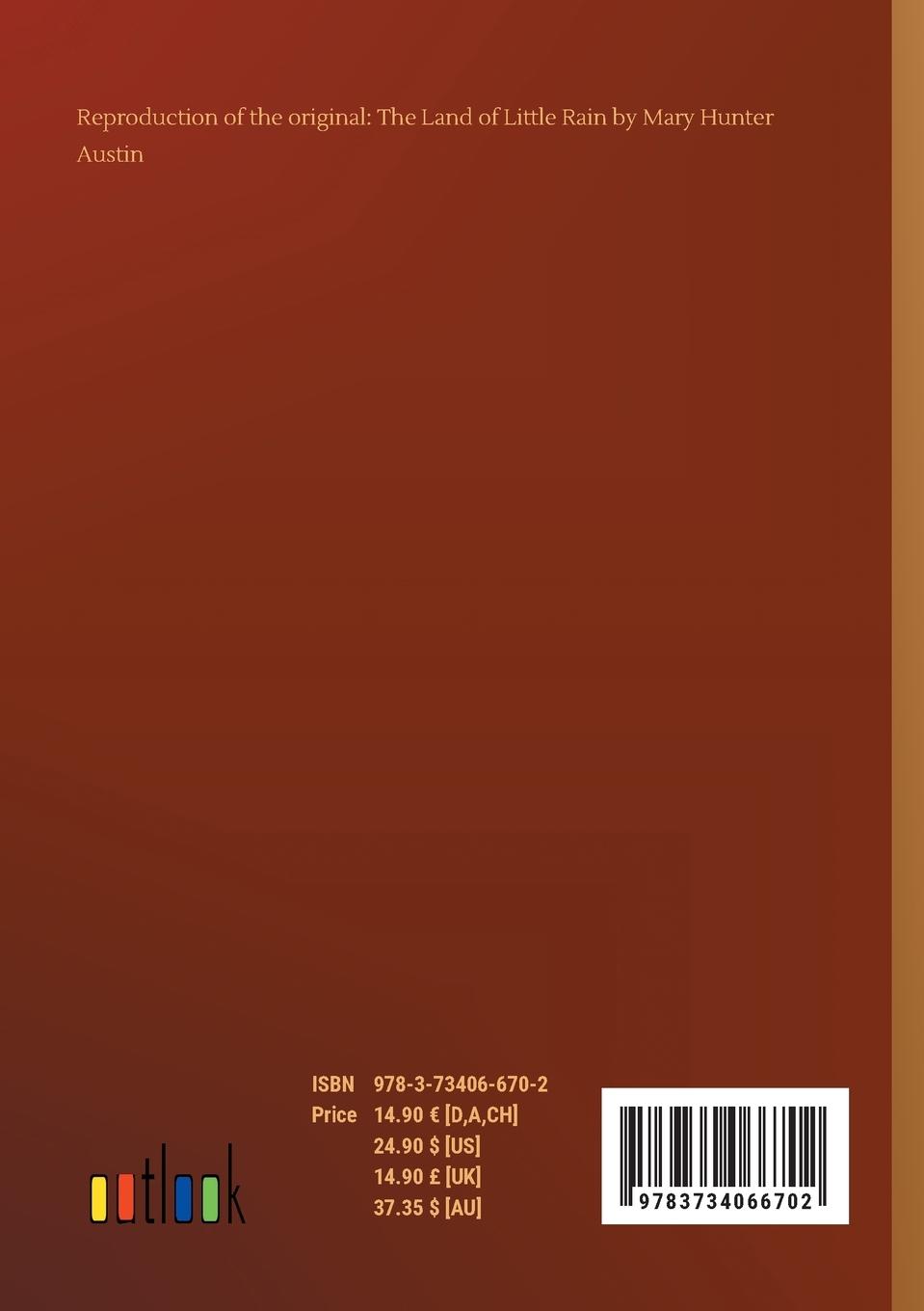Rückseitencover The Land of Little Rain