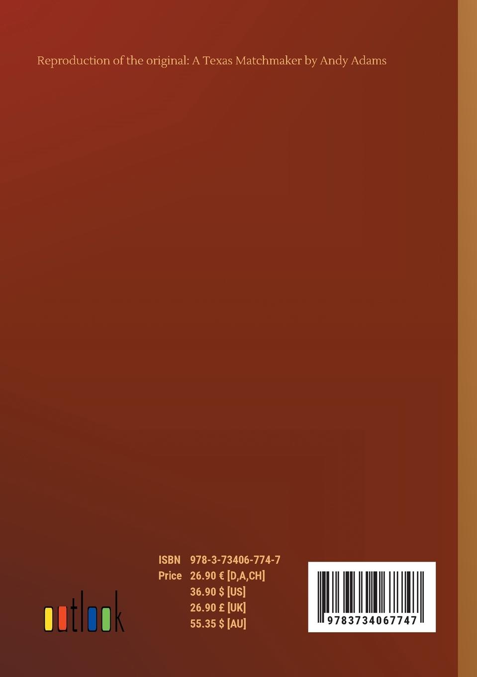 Rückseitencover A Texas Matchmaker