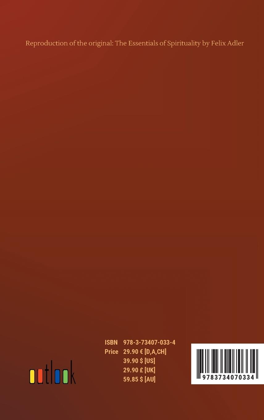 Rückseitencover The Essentials of Spirituality