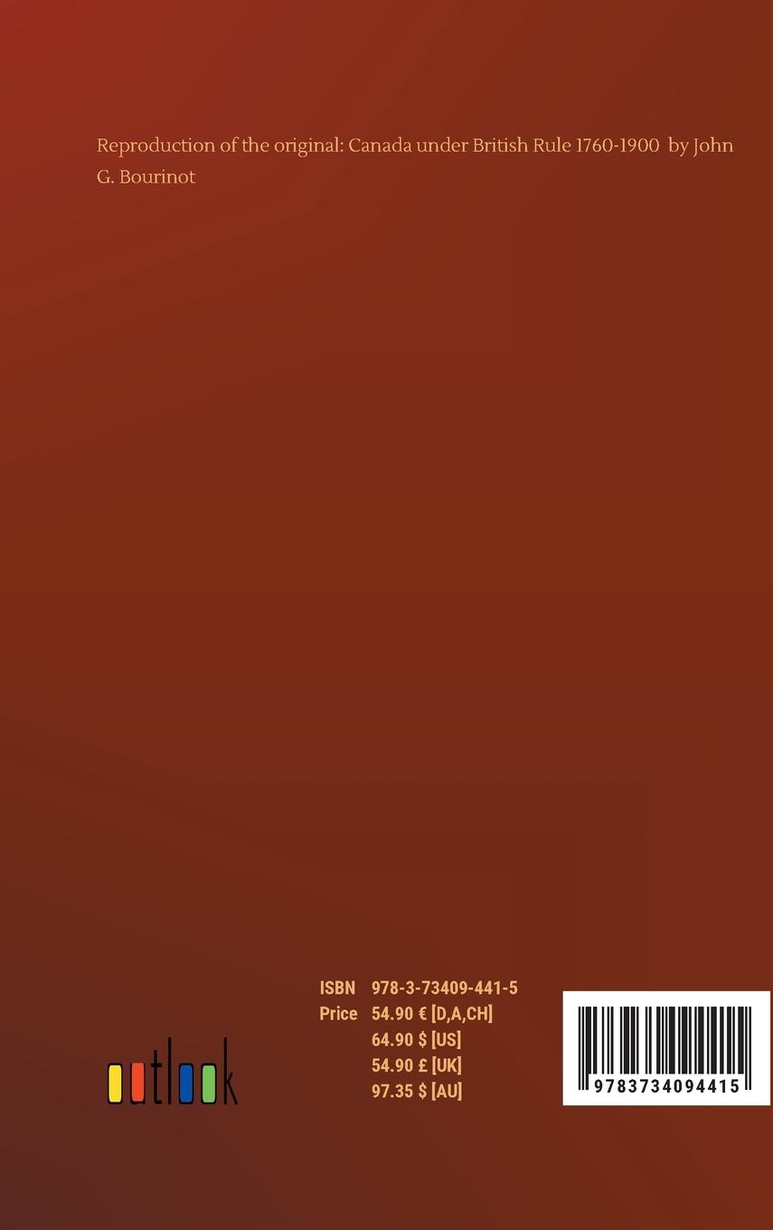 Rückseitencover Canada under British Rule 1760-1900